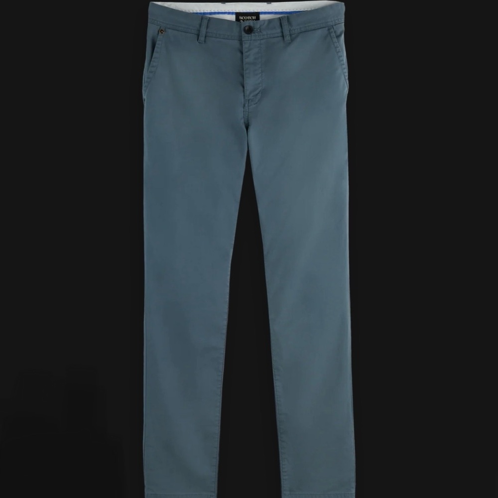 Scotch Soda “Mott” Slim-Fit Chino Pants Blue Men’s Size 28/30